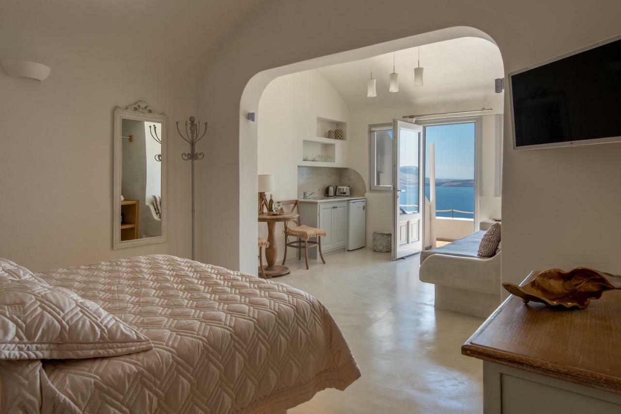 Chambre Troglodyte Deluxe avec Bain à Remous - Vue sur Caldeira