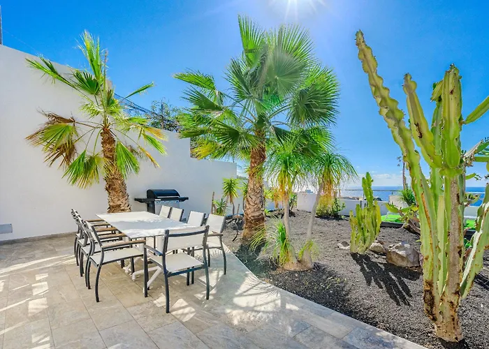 Villa Cactus Tenerife Sud Piscine Chauffee 10 Personnes
