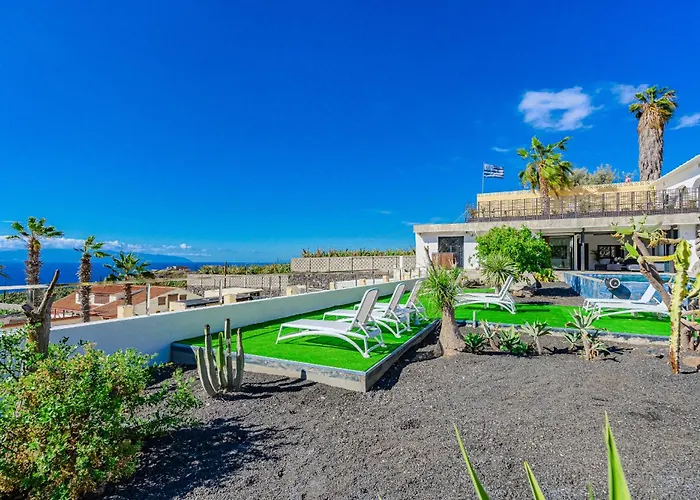 Villa Cactus Tenerife Sud Piscine Chauffee 10 Personnes
