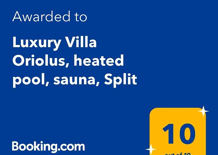 Luxury Villa Oriolus, heated pool, sauna, Split