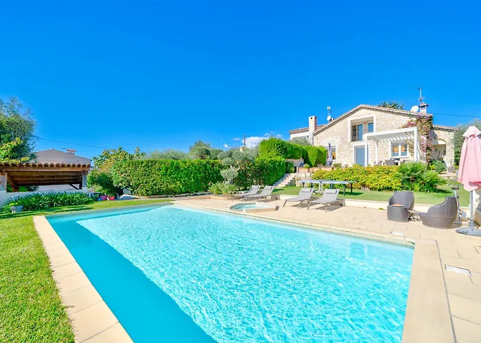 Nice Villa De Prestige Vue Mer Panoramique Piscine Climatisation
