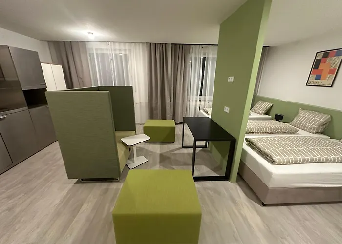 Primestay Studios Parking Wifi Kitchen