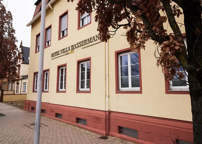 Hotel Villa-Bassermann, stilvoll, 2 Min zum Schloss, schnelles WLAN&Parkplatz