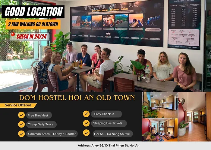 Dom Hostel Location Old Town Hoi An