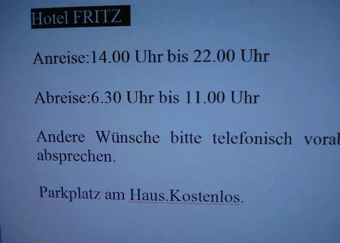 Hotel Restaurant Fritz